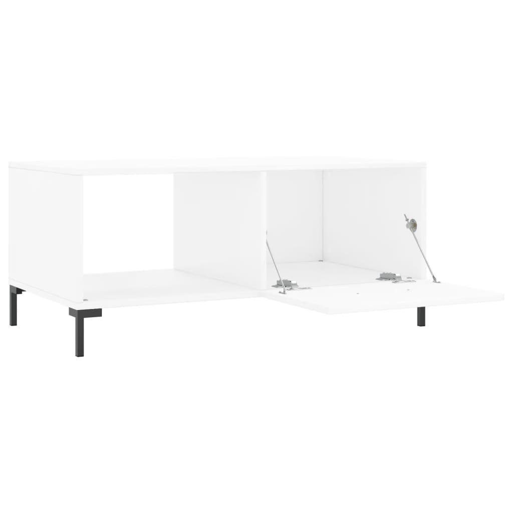vidaXL Măsuță de cafea, alb, 90x50x40 cm, lemn prelucrat vidaXL Măsuță de cafea, alb, 90x50x40 cm, lemn prelucrat