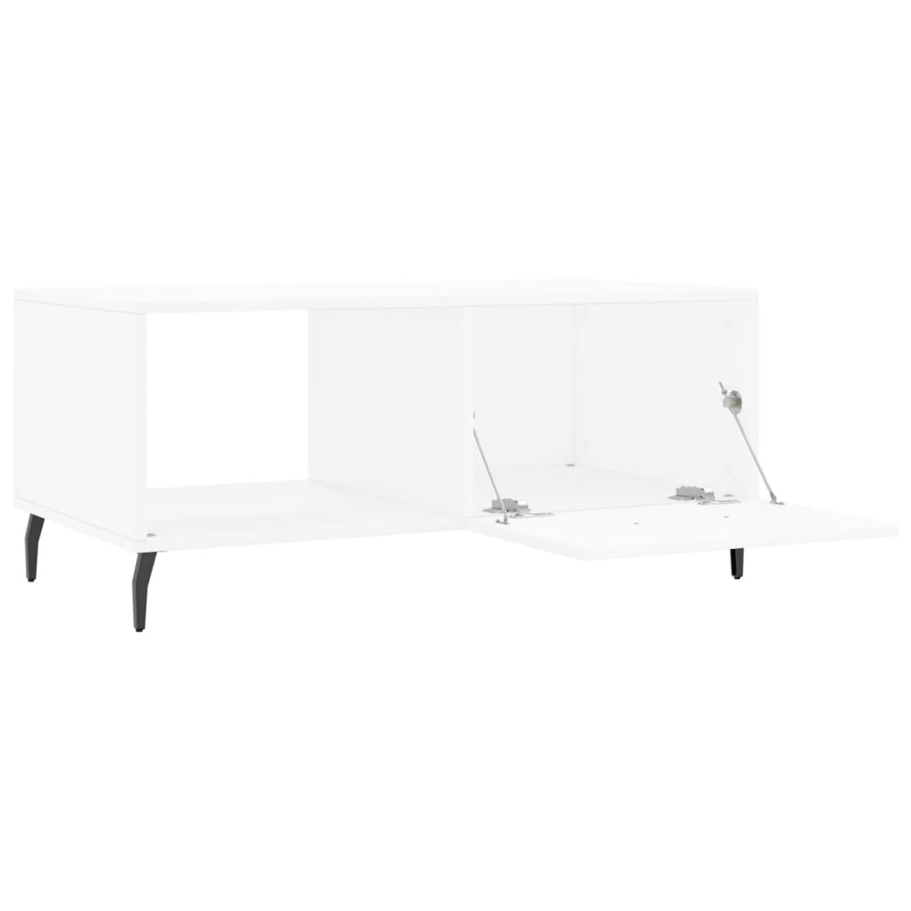 vidaXL Măsuță de cafea, alb, 90x50x40 cm, lemn prelucrat vidaXL Măsuță de cafea, alb, 90x50x40 cm, lemn prelucrat
