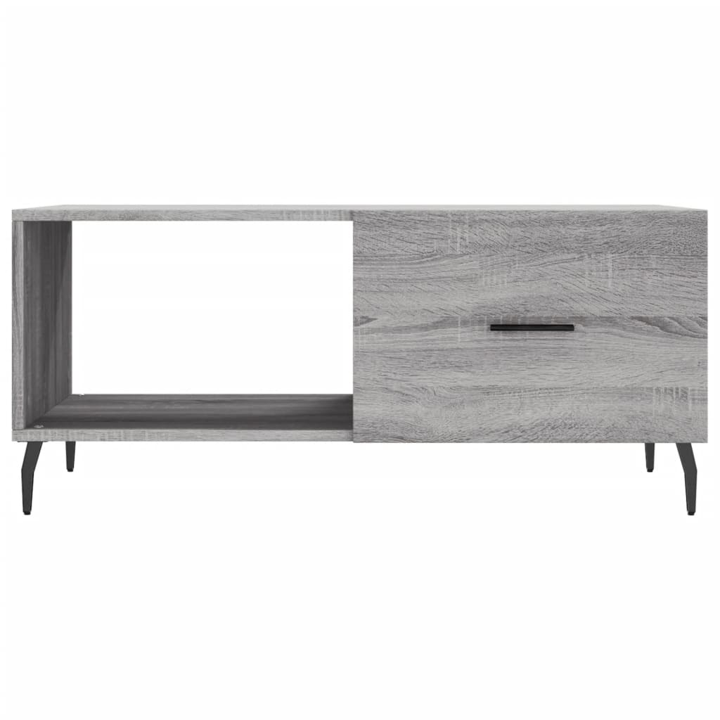 vidaXL Măsuță de cafea, gri sonoma, 90x50x40 cm, lemn prelucrat vidaXL Măsuță de cafea, gri sonoma, 90x50x40 cm, lemn prelucrat