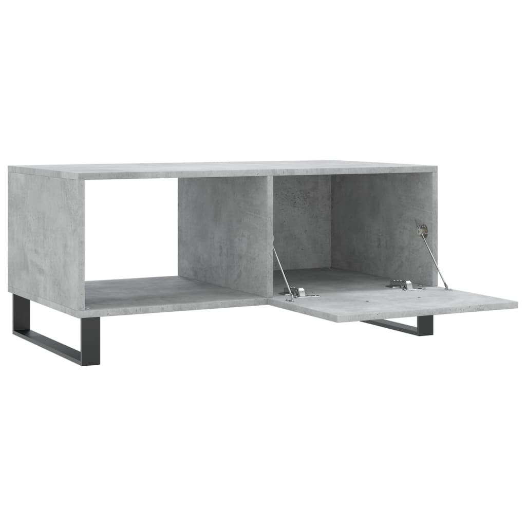 vidaXL Măsuță de cafea, gri beton, 90x50x40 cm, lemn prelucrat