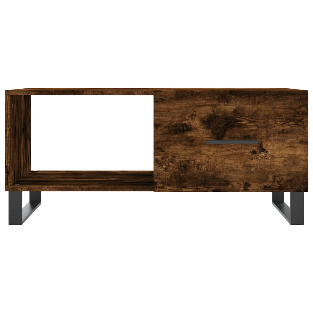 vidaXL Măsuță de cafea, stejar fumuriu, 90x50x40 cm, lemn prelucrat vidaXL Măsuță de cafea, stejar fumuriu, 90x50x40 cm, lemn prelucrat