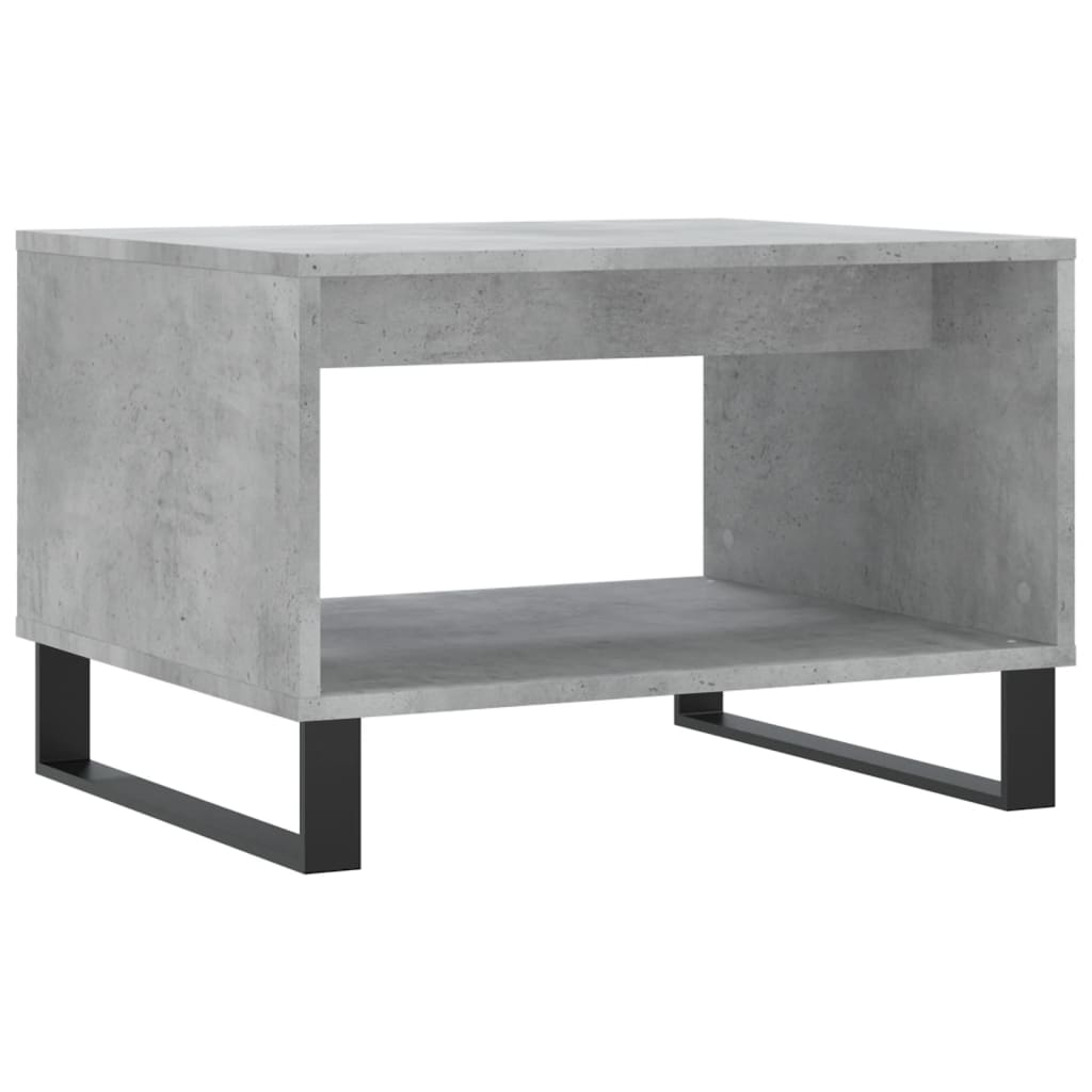 vidaXL Măsuță de cafea, gri beton, 60x50x40 cm, lemn prelucrat vidaXL Măsuță de cafea, gri beton, 60x50x40 cm, lemn prelucrat