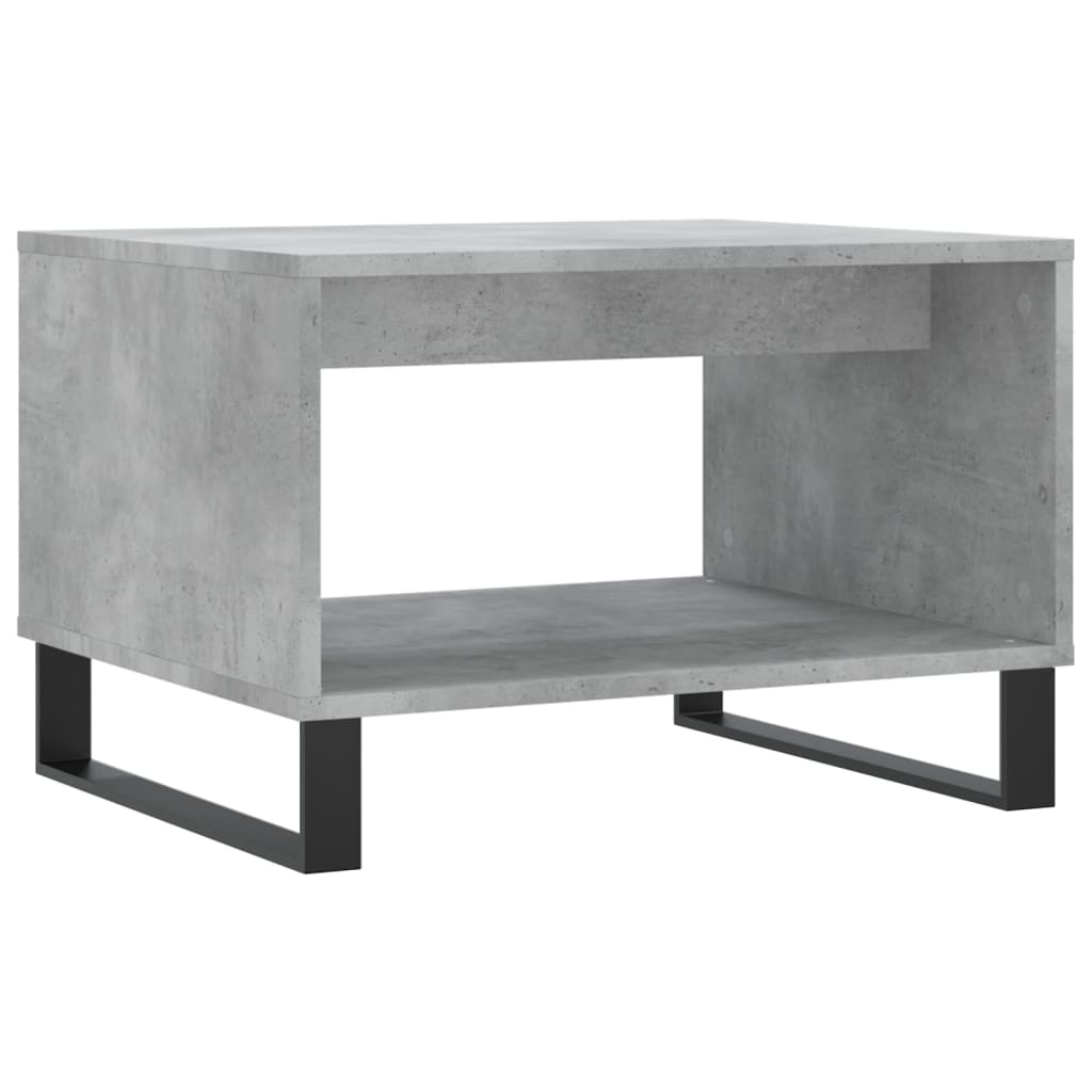 vidaXL Măsuță de cafea, gri beton, 60x50x40 cm, lemn prelucrat vidaXL Măsuță de cafea, gri beton, 60x50x40 cm, lemn prelucrat
