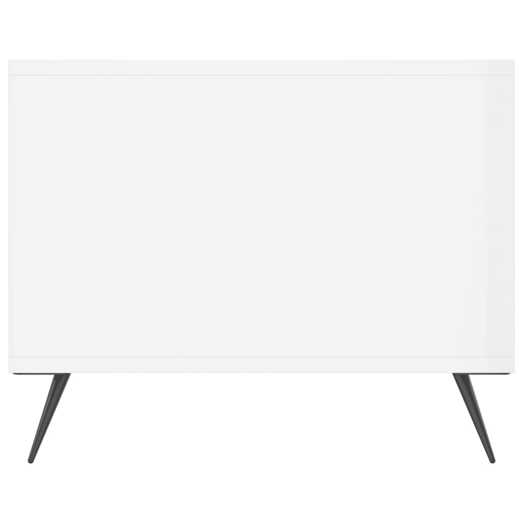 vidaXL Măsuță de cafea, alb extralucios, 102x50x40 cm, lemn prelucrat vidaXL Măsuță de cafea, alb extralucios, 102x50x40 cm, lemn prelucrat