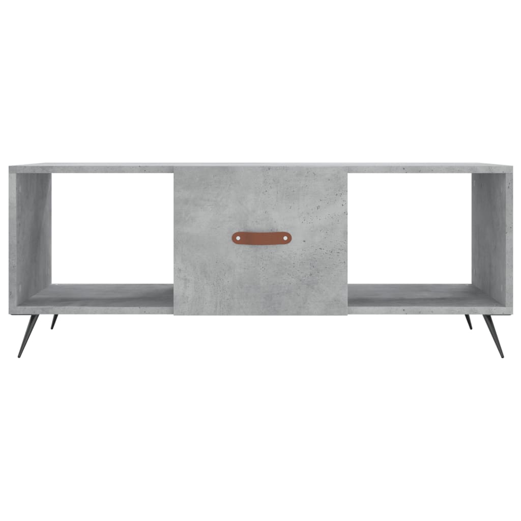 vidaXL Măsuță de cafea, gri beton, 102x50x40 cm, lemn prelucrat
