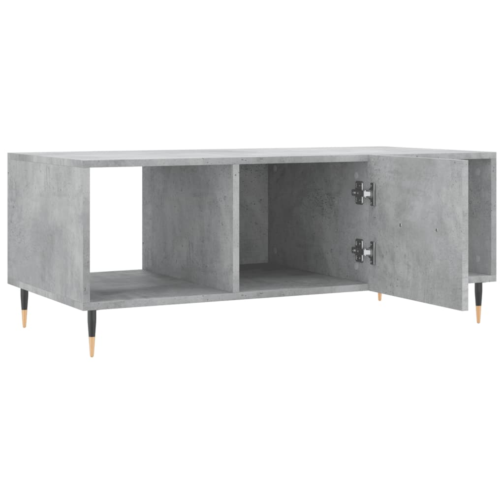 vidaXL Măsuță de cafea, gri beton, 102x50x40 cm, lemn prelucrat vidaXL Măsuță de cafea, gri beton, 102x50x40 cm, lemn prelucrat