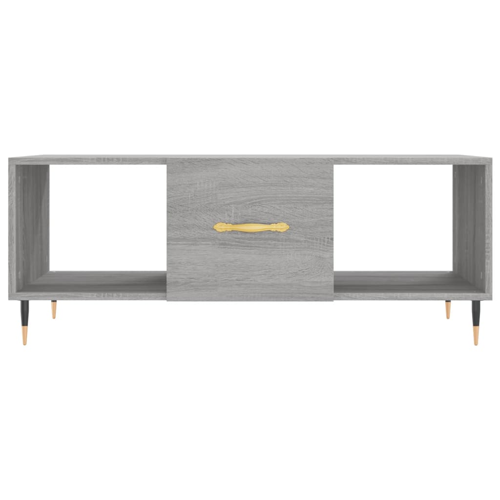 vidaXL Măsuță de cafea, gri sonoma, 102x50x40 cm, lemn compozit