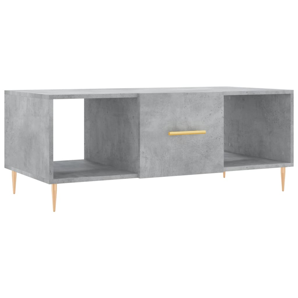 vidaXL Măsuță de cafea, gri beton, 102x50x40 cm, lemn prelucrat