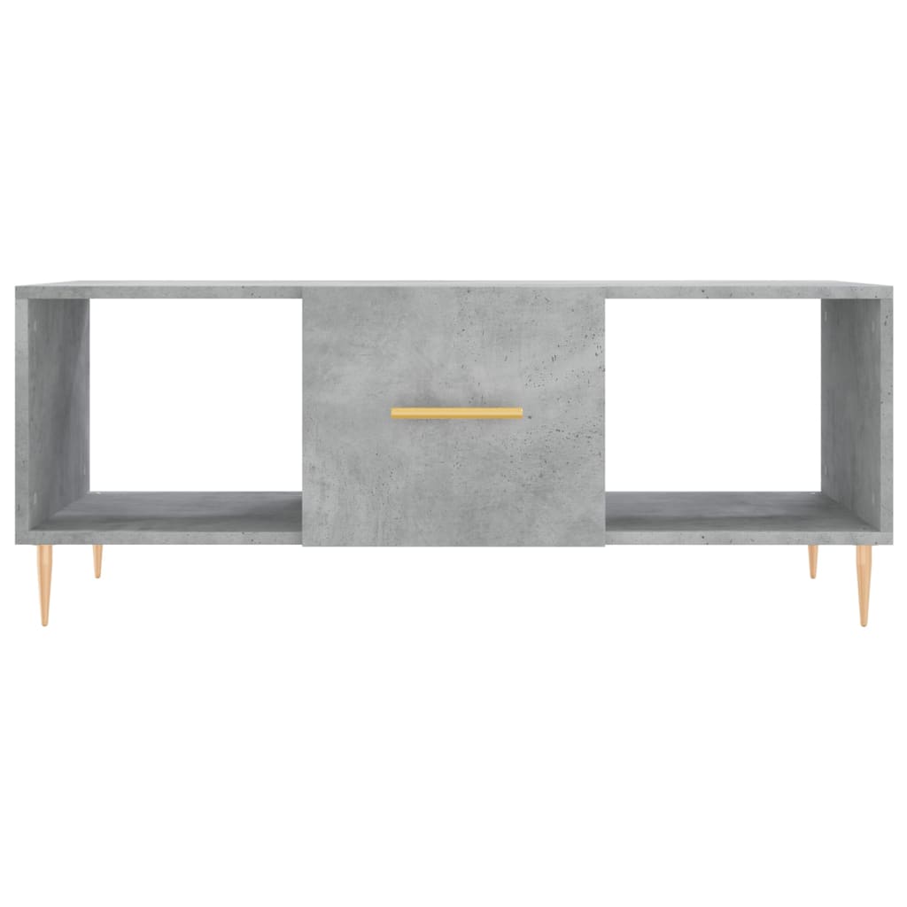 vidaXL Măsuță de cafea, gri beton, 102x50x40 cm, lemn prelucrat