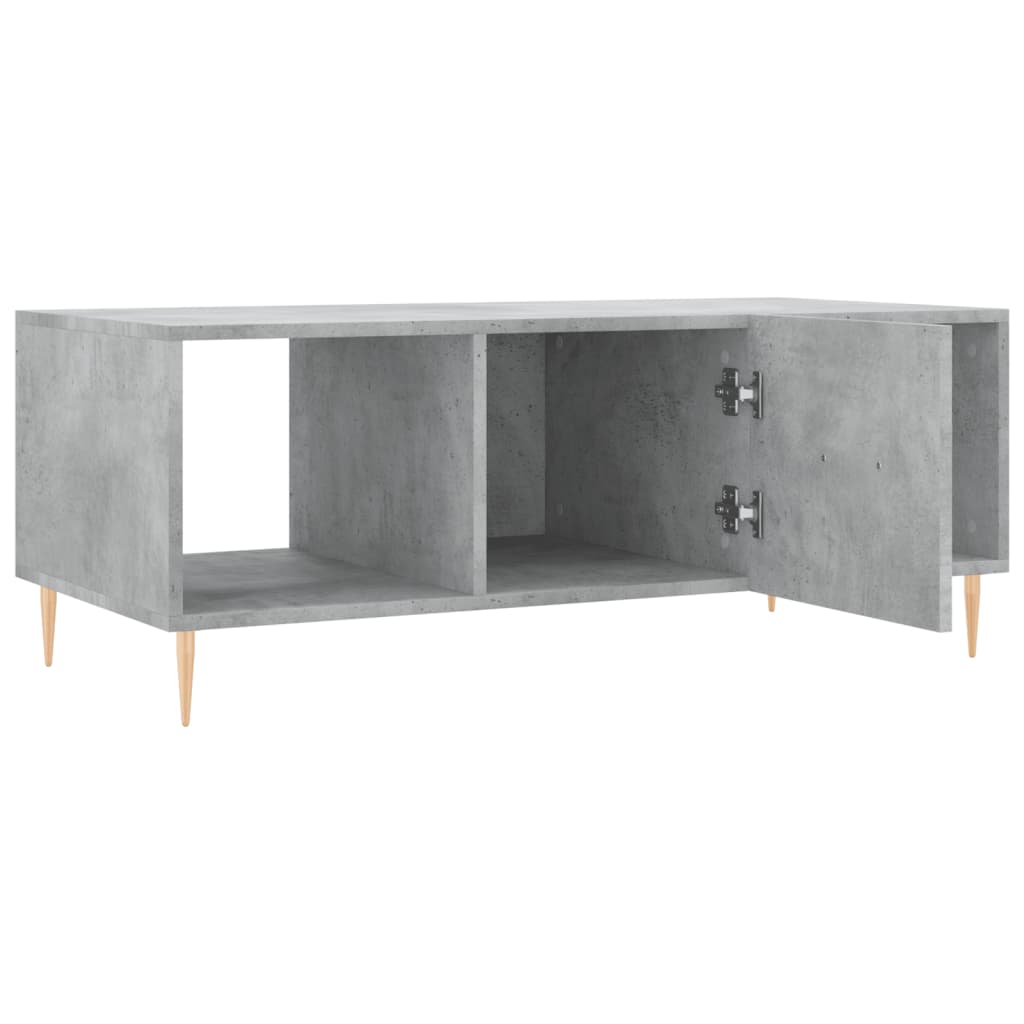 vidaXL Măsuță de cafea, gri beton, 102x50x40 cm, lemn prelucrat