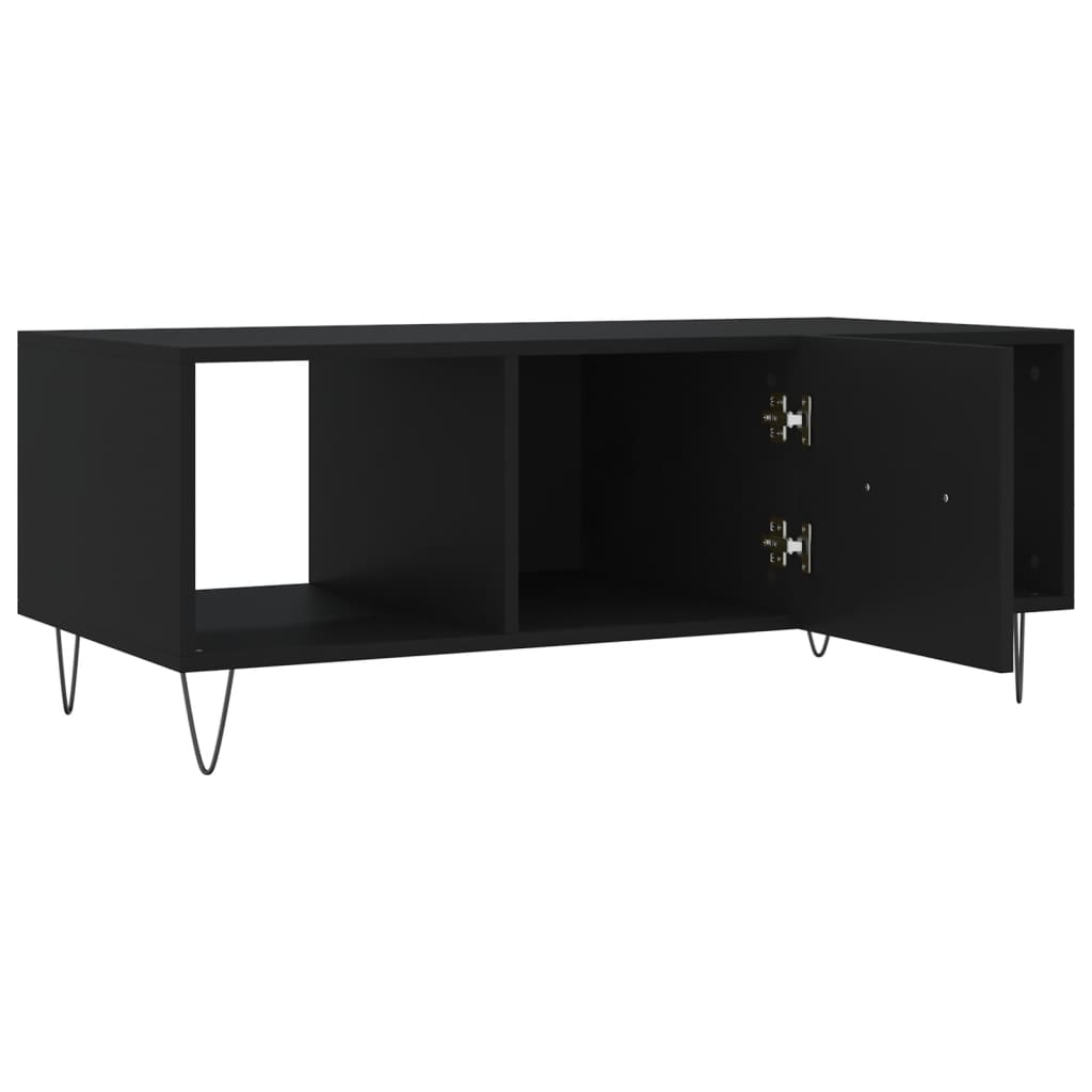 vidaXL Măsuță de cafea, negru, 102x50x40 cm, lemn compozit vidaXL Măsuță de cafea, negru, 102x50x40 cm, lemn compozit