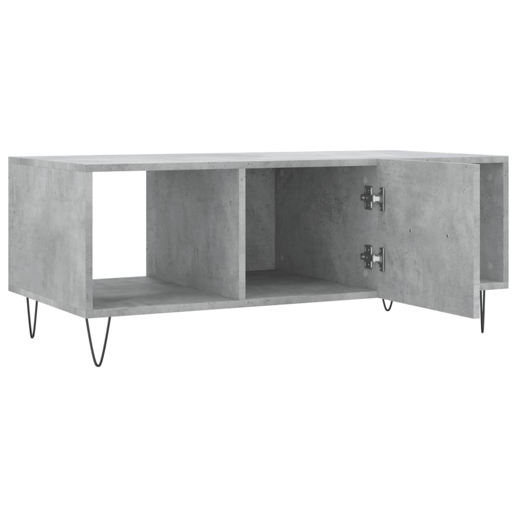 vidaXL Măsuță de cafea, gri beton, 102x50x40 cm, lemn prelucrat vidaXL Măsuță de cafea, gri beton, 102x50x40 cm, lemn prelucrat