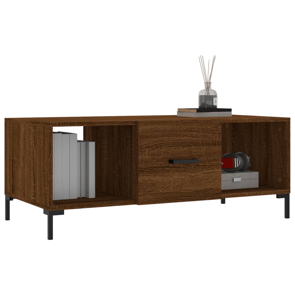 vidaXL Măsuță de cafea, stejar maro, 102x50x40 cm, lemn compozit vidaXL Măsuță de cafea, stejar maro, 102x50x40 cm, lemn compozit