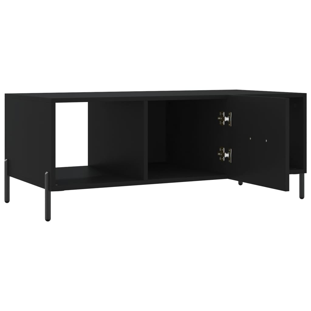 vidaXL Măsuță de cafea, negru, 102x50x40 cm, lemn compozit vidaXL Măsuță de cafea, negru, 102x50x40 cm, lemn compozit