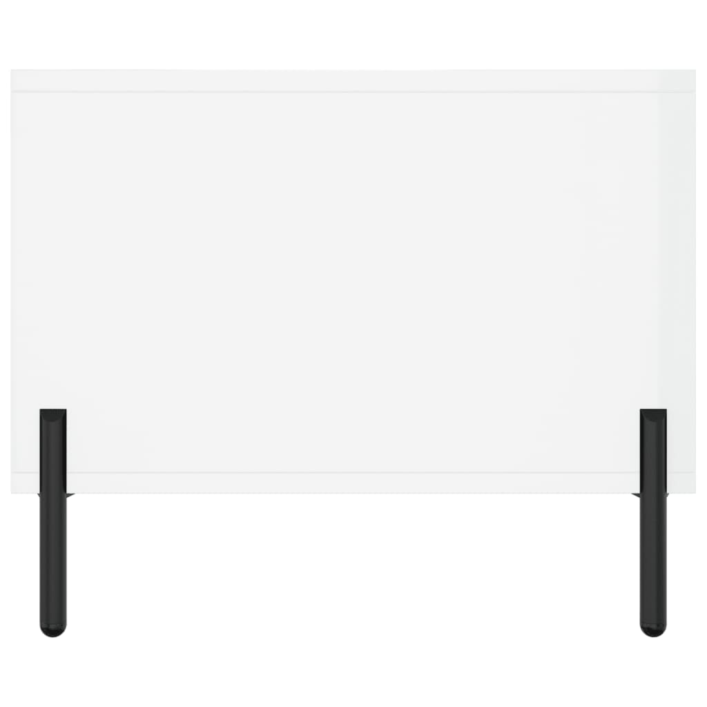 vidaXL Măsuță de cafea, alb extralucios, 102x50x40 cm, lemn prelucrat vidaXL Măsuță de cafea, alb extralucios, 102x50x40 cm, lemn prelucrat