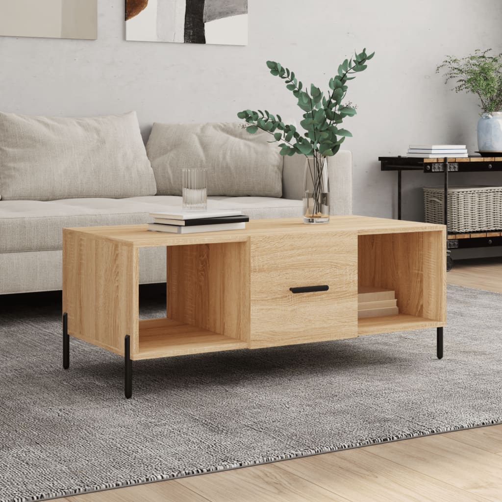 vidaXL Măsuță de cafea, stejar sonoma, 102x50x40 cm, lemn prelucrat vidaXL Măsuță de cafea, stejar sonoma, 102x50x40 cm, lemn prelucrat