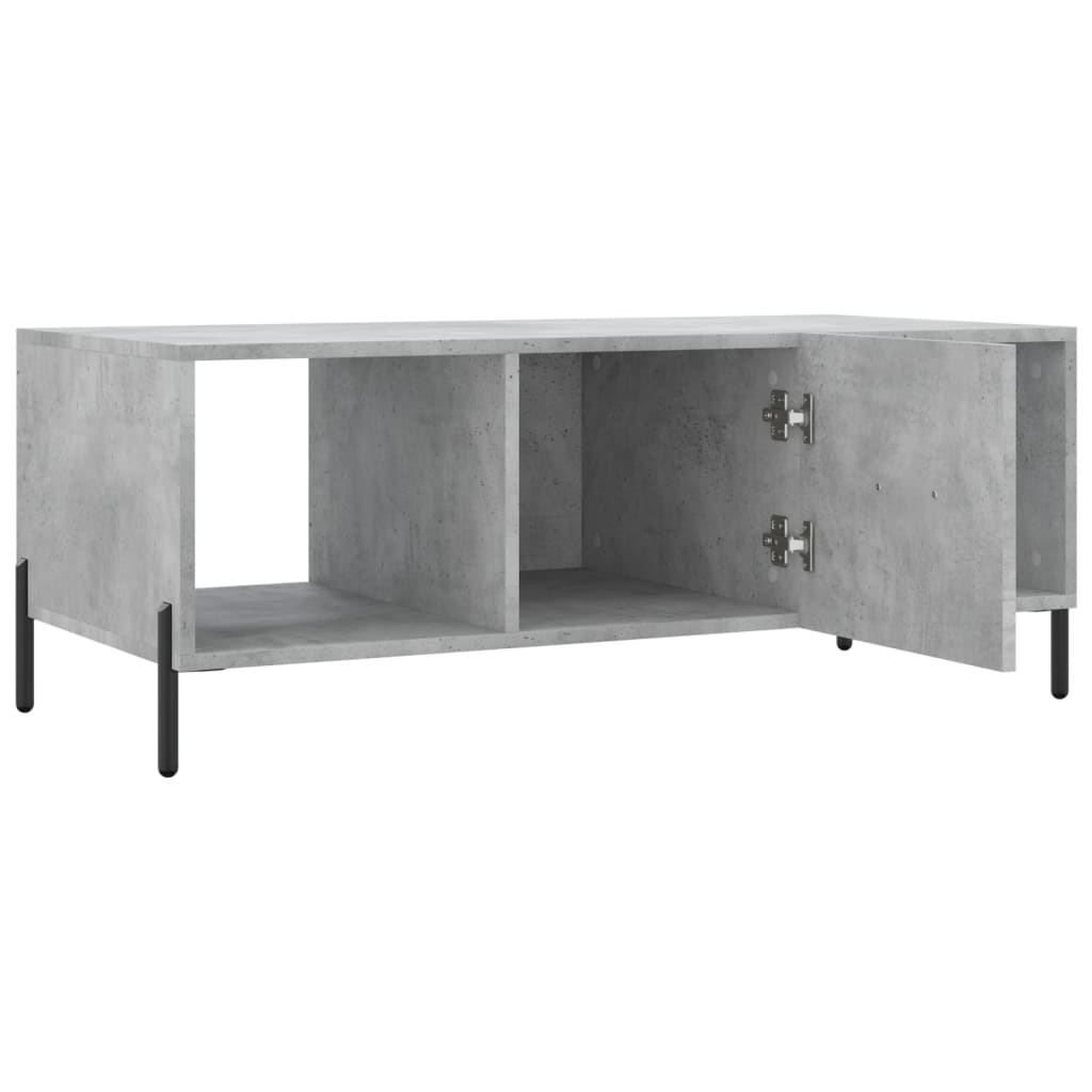vidaXL Măsuță de cafea, gri beton, 102x50x40 cm, lemn prelucrat vidaXL Măsuță de cafea, gri beton, 102x50x40 cm, lemn prelucrat