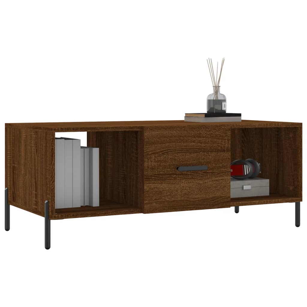 vidaXL Măsuță de cafea, stejar maro, 102x50x40 cm, lemn compozit vidaXL Măsuță de cafea, stejar maro, 102x50x40 cm, lemn compozit