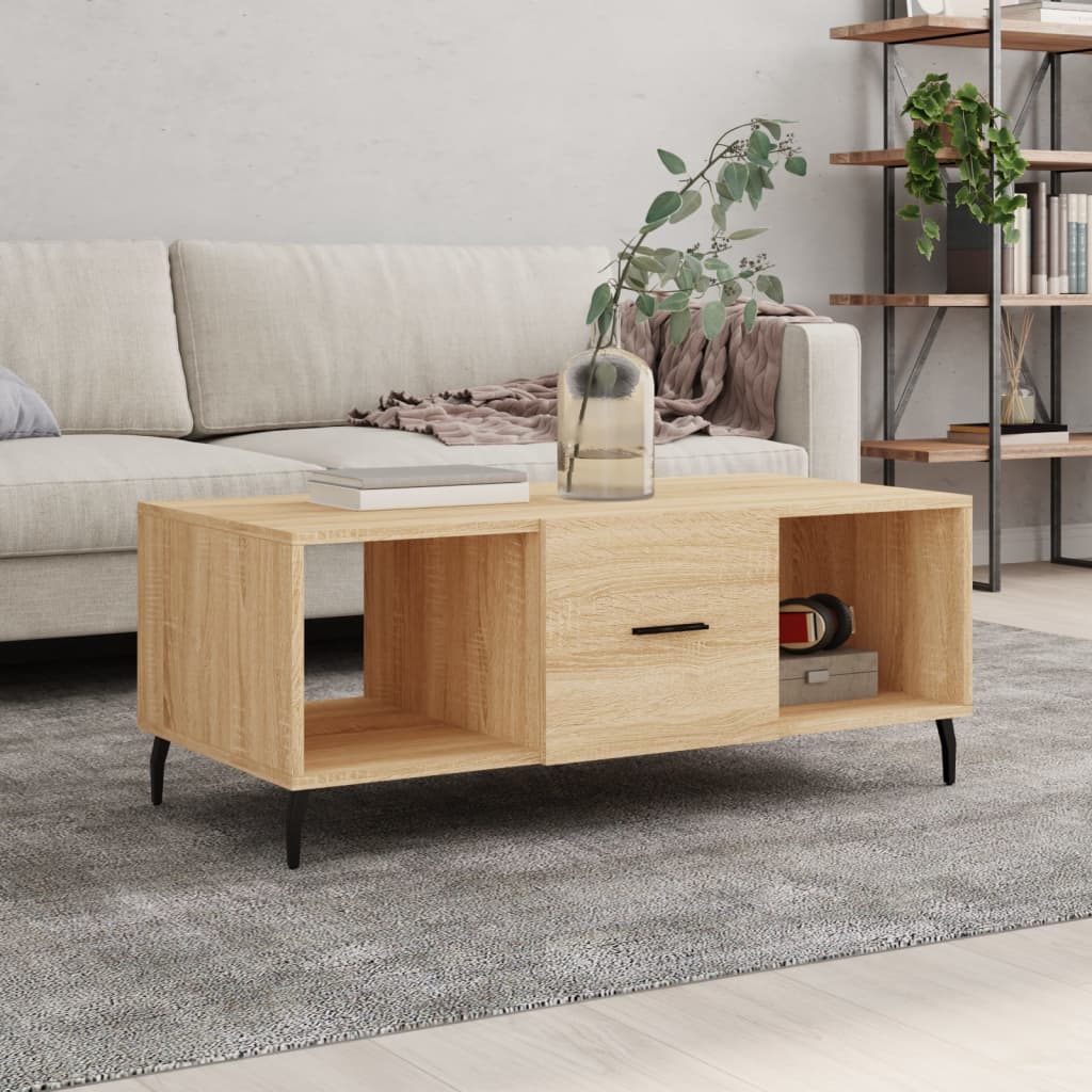 vidaXL Măsuță de cafea, stejar sonoma, 102x50x40 cm, lemn prelucrat vidaXL Măsuță de cafea, stejar sonoma, 102x50x40 cm, lemn prelucrat