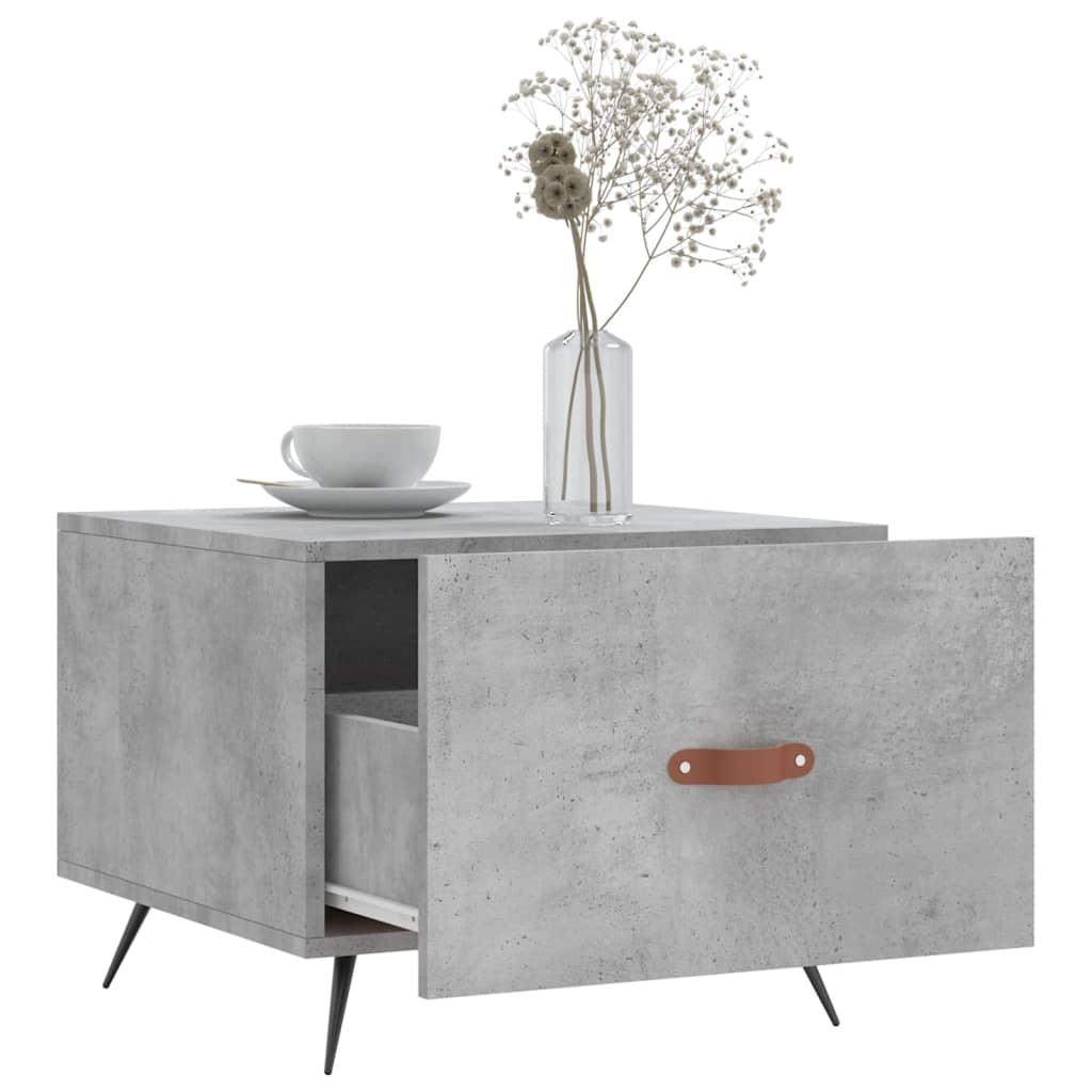 vidaXL Măsuțe de cafea, 2 buc., gri beton, 50x50x40 cm, lemn compozit vidaXL Măsuțe de cafea, 2 buc., gri beton, 50x50x40 cm, lemn compozit