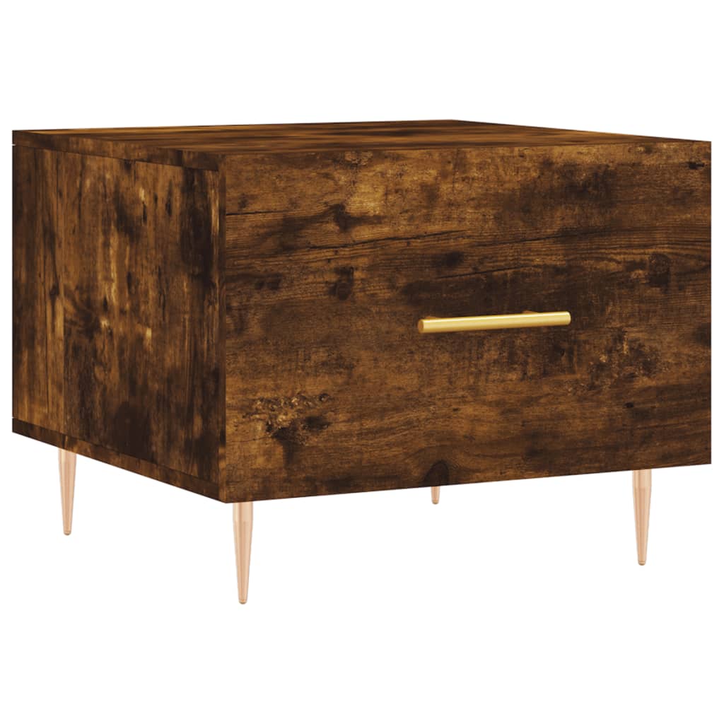 vidaXL Măsuțe de cafea 2 buc. stejar fumuriu 50x50x40 cm lemn compozit