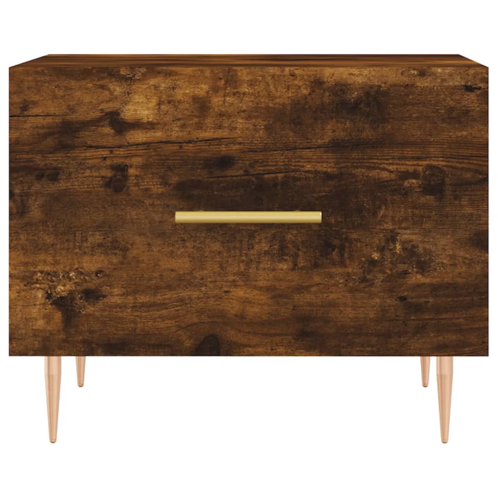 vidaXL Măsuțe de cafea 2 buc. stejar fumuriu 50x50x40 cm lemn compozit