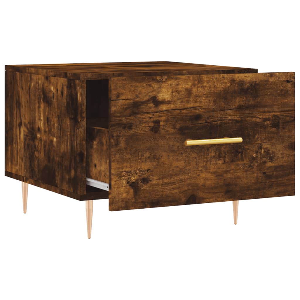 vidaXL Măsuțe de cafea 2 buc. stejar fumuriu 50x50x40 cm lemn compozit