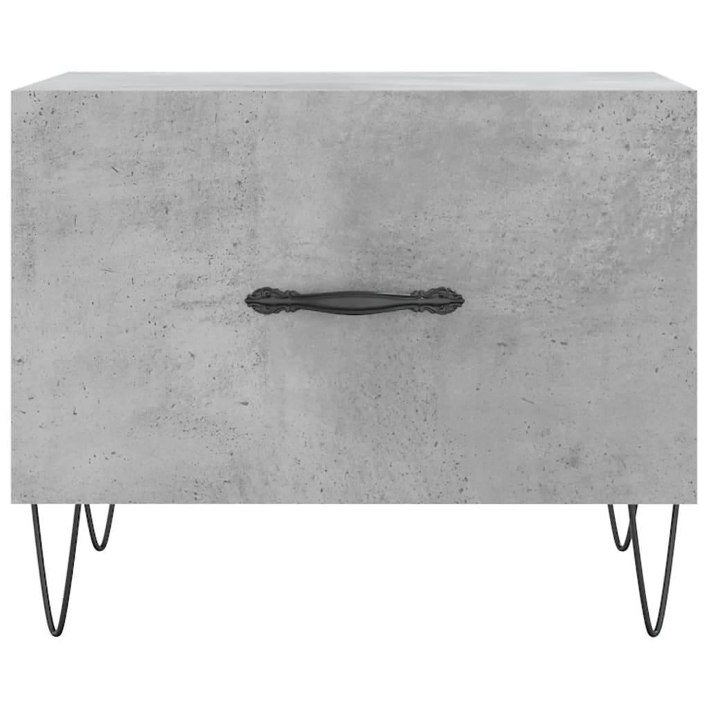 vidaXL Măsuță de cafea, gri beton, 50x50x40 cm, lemn compozit vidaXL Măsuță de cafea, gri beton, 50x50x40 cm, lemn compozit