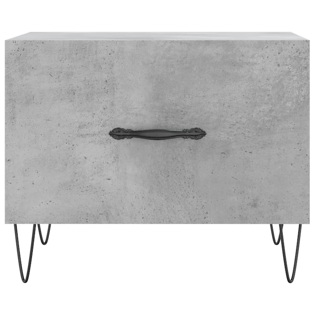 vidaXL Măsuțe de cafea, 2 buc., gri beton, 50x50x40 cm, lemn compozit