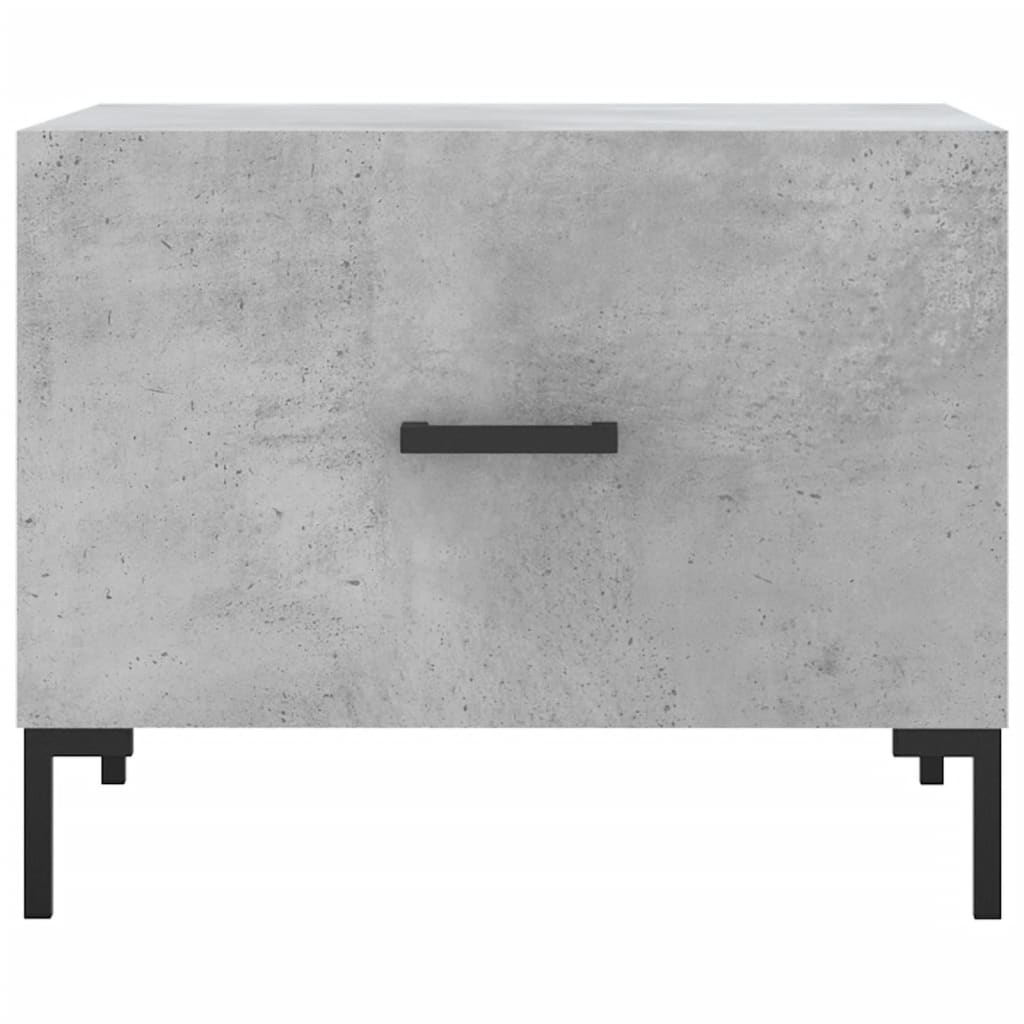 vidaXL Măsuțe de cafea, 2 buc., gri beton, 50x50x40 cm, lemn compozit vidaXL Măsuțe de cafea, 2 buc., gri beton, 50x50x40 cm, lemn compozit