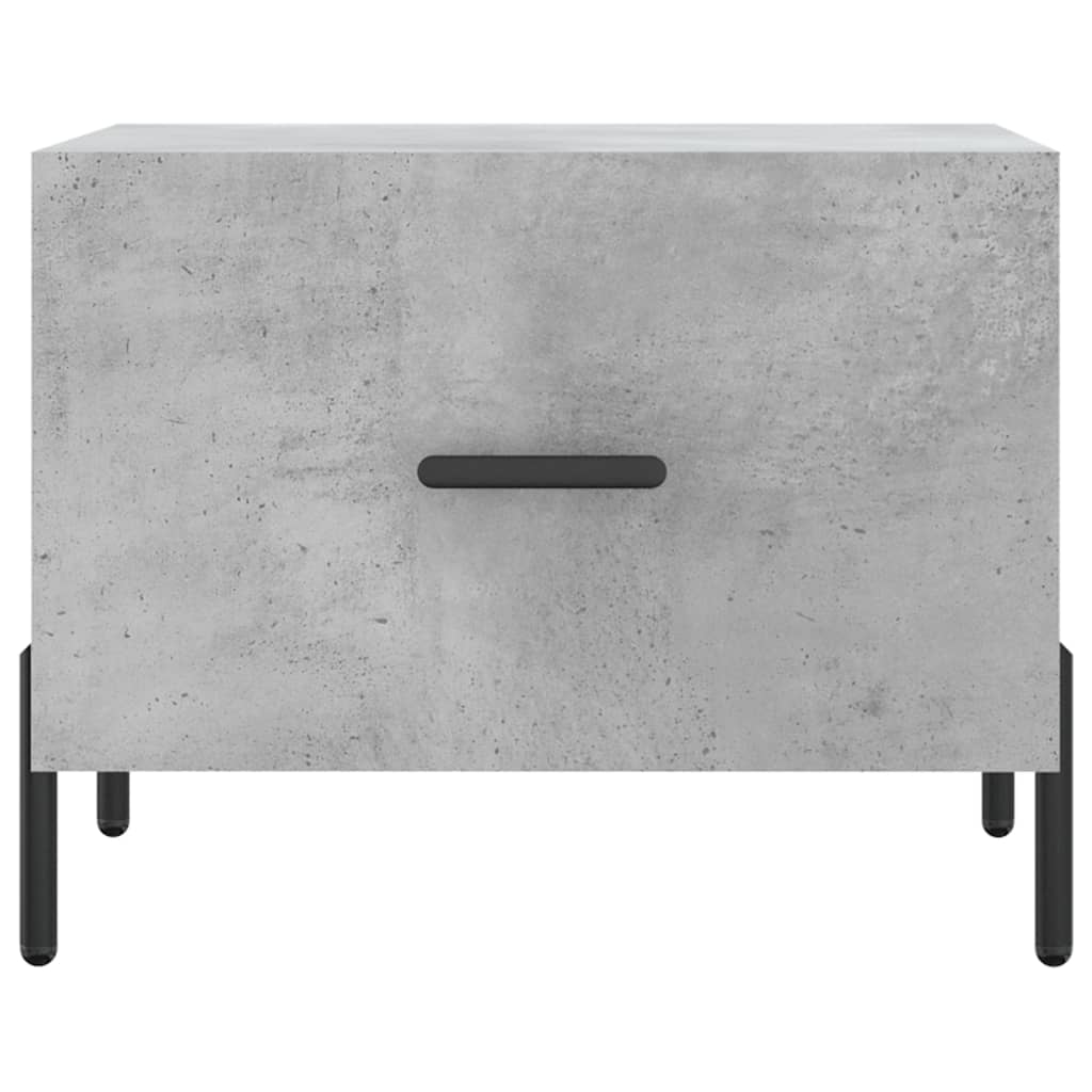 vidaXL Măsuță de cafea, gri beton, 50x50x40 cm, lemn compozit vidaXL Măsuță de cafea, gri beton, 50x50x40 cm, lemn compozit