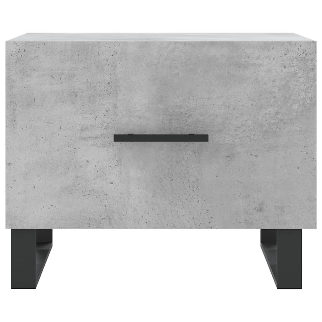 vidaXL Măsuță de cafea, gri beton, 50x50x40 cm, lemn compozit vidaXL Măsuță de cafea, gri beton, 50x50x40 cm, lemn compozit