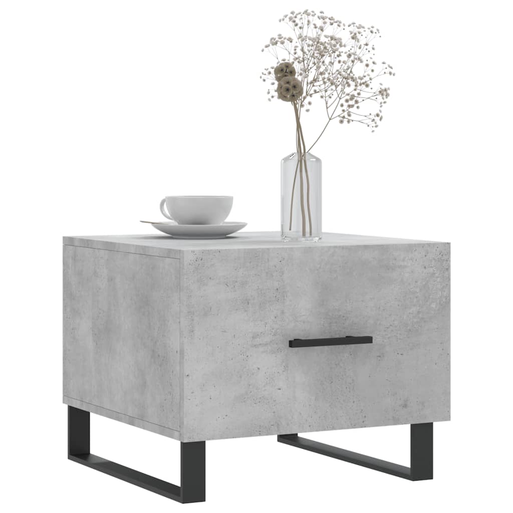 vidaXL Măsuțe de cafea, 2 buc., gri beton, 50x50x40 cm, lemn compozit vidaXL Măsuțe de cafea, 2 buc., gri beton, 50x50x40 cm, lemn compozit
