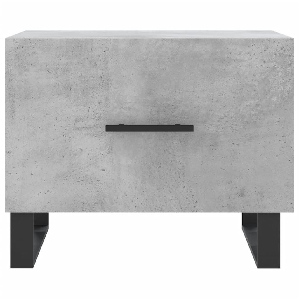 vidaXL Măsuțe de cafea, 2 buc., gri beton, 50x50x40 cm, lemn compozit vidaXL Măsuțe de cafea, 2 buc., gri beton, 50x50x40 cm, lemn compozit