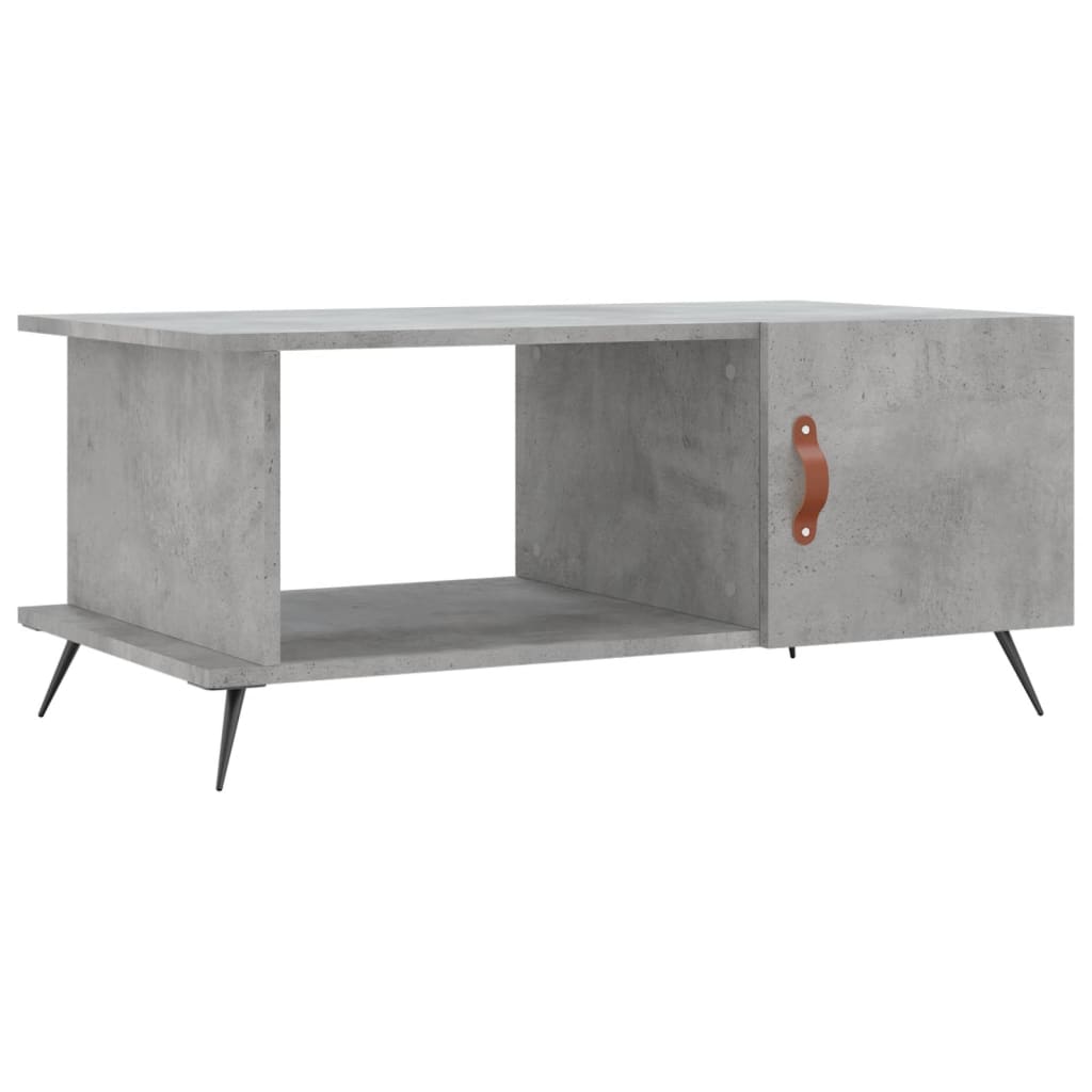 vidaXL Măsuță de cafea, gri beton, 90x50x40 cm, lemn prelucrat