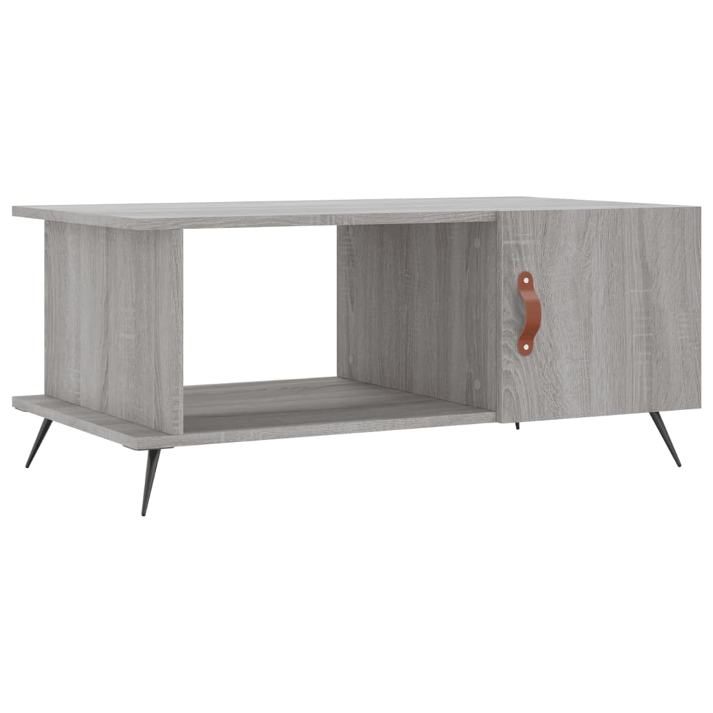 vidaXL Măsuță de cafea, gri sonoma, 90x50x40 cm, lemn prelucrat vidaXL Măsuță de cafea, gri sonoma, 90x50x40 cm, lemn prelucrat