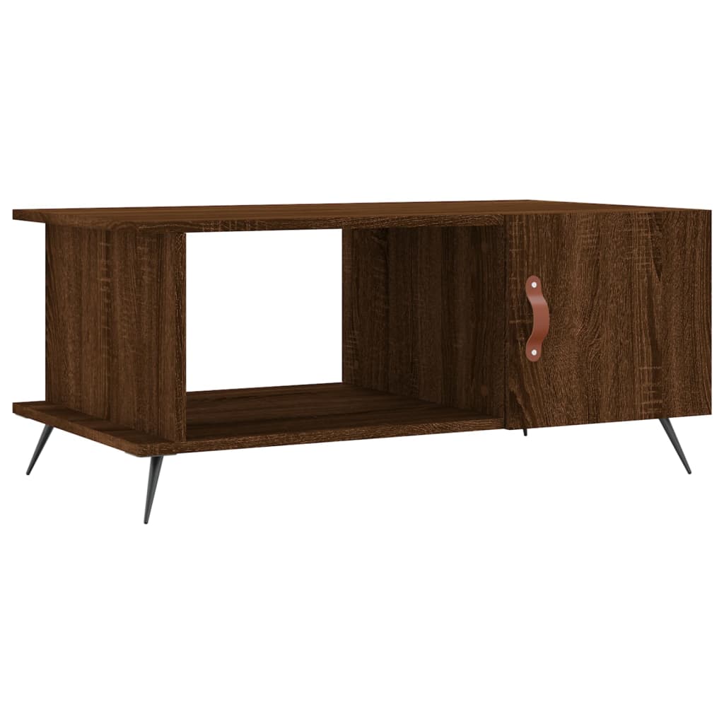 vidaXL Măsuță de cafea, stejar maro, 90x50x40 cm, lemn prelucrat vidaXL Măsuță de cafea, stejar maro, 90x50x40 cm, lemn prelucrat