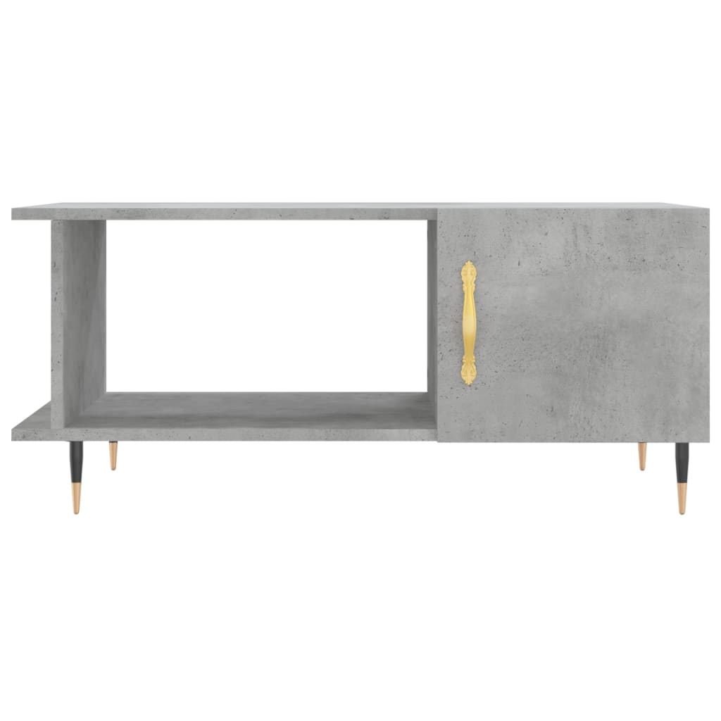 vidaXL Măsuță de cafea, gri beton, 90x50x40 cm, lemn prelucrat