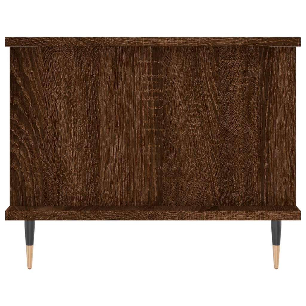 vidaXL Măsuță de cafea, stejar maro, 90x50x40 cm, lemn prelucrat vidaXL Măsuță de cafea, stejar maro, 90x50x40 cm, lemn prelucrat