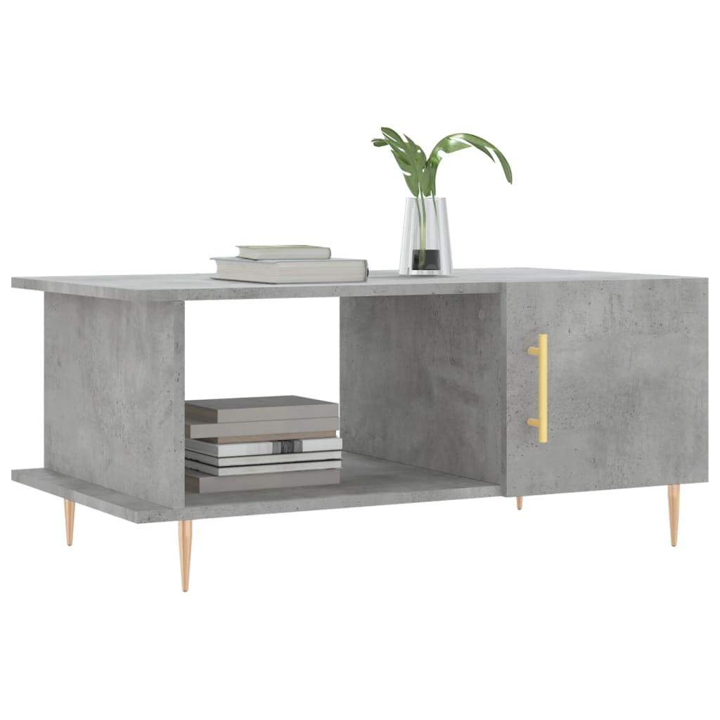 vidaXL Măsuță de cafea, gri beton, 90x50x40 cm, lemn prelucrat vidaXL Măsuță de cafea, gri beton, 90x50x40 cm, lemn prelucrat
