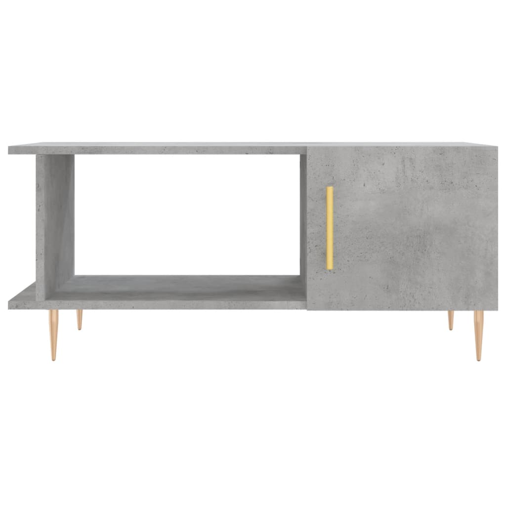 vidaXL Măsuță de cafea, gri beton, 90x50x40 cm, lemn prelucrat vidaXL Măsuță de cafea, gri beton, 90x50x40 cm, lemn prelucrat
