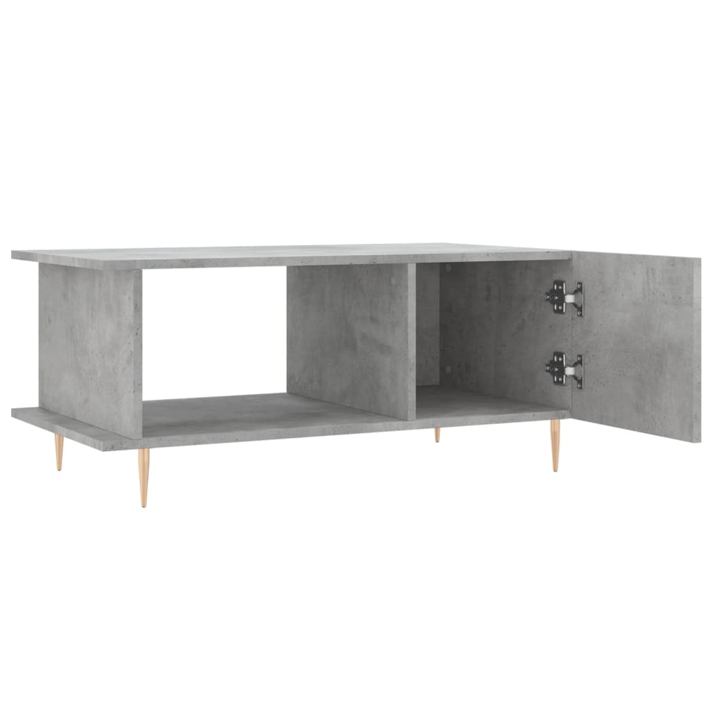 vidaXL Măsuță de cafea, gri beton, 90x50x40 cm, lemn prelucrat vidaXL Măsuță de cafea, gri beton, 90x50x40 cm, lemn prelucrat