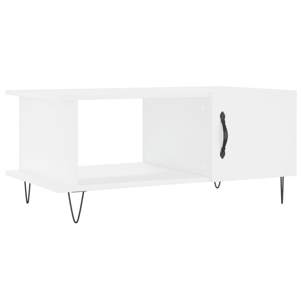 vidaXL Măsuță de cafea, alb, 90x50x40 cm, lemn prelucrat vidaXL Măsuță de cafea, alb, 90x50x40 cm, lemn prelucrat