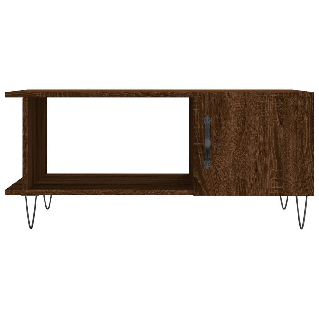 vidaXL Măsuță de cafea, stejar maro, 90x50x40 cm, lemn prelucrat vidaXL Măsuță de cafea, stejar maro, 90x50x40 cm, lemn prelucrat