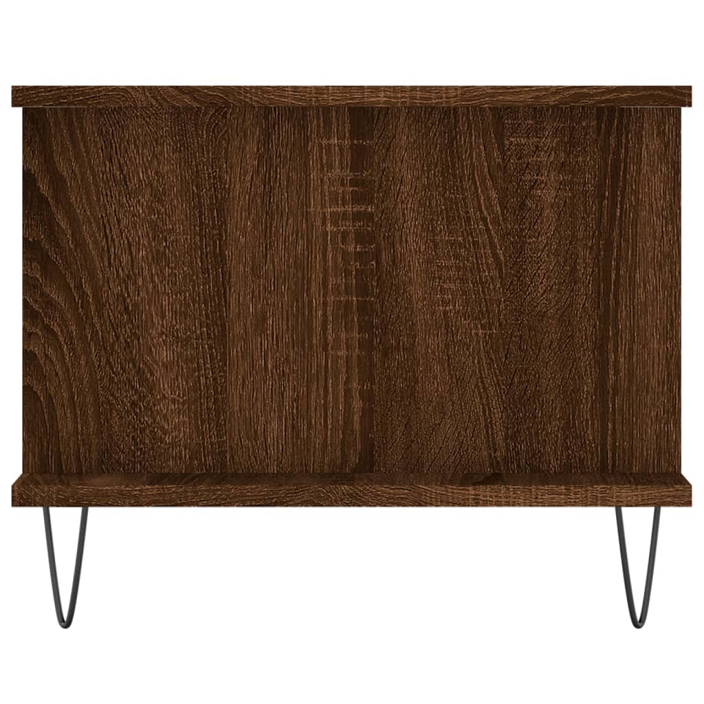vidaXL Măsuță de cafea, stejar maro, 90x50x40 cm, lemn prelucrat vidaXL Măsuță de cafea, stejar maro, 90x50x40 cm, lemn prelucrat