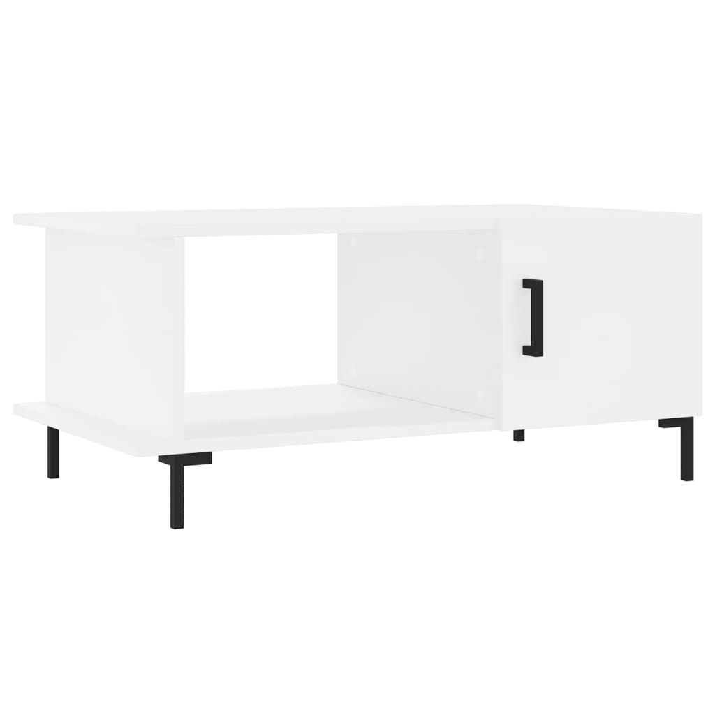 vidaXL Măsuță de cafea, alb, 90x50x40 cm, lemn prelucrat vidaXL Măsuță de cafea, alb, 90x50x40 cm, lemn prelucrat