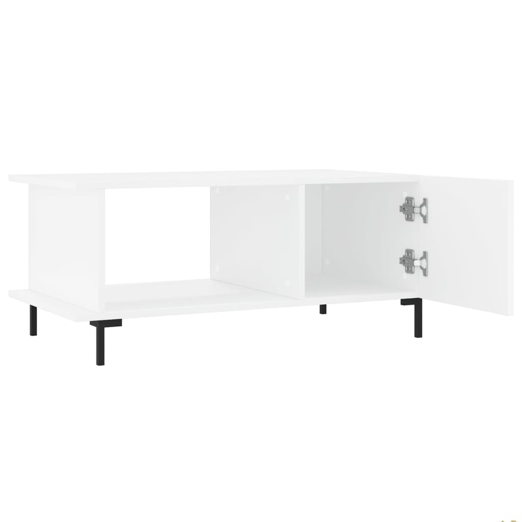 vidaXL Măsuță de cafea, alb, 90x50x40 cm, lemn prelucrat vidaXL Măsuță de cafea, alb, 90x50x40 cm, lemn prelucrat