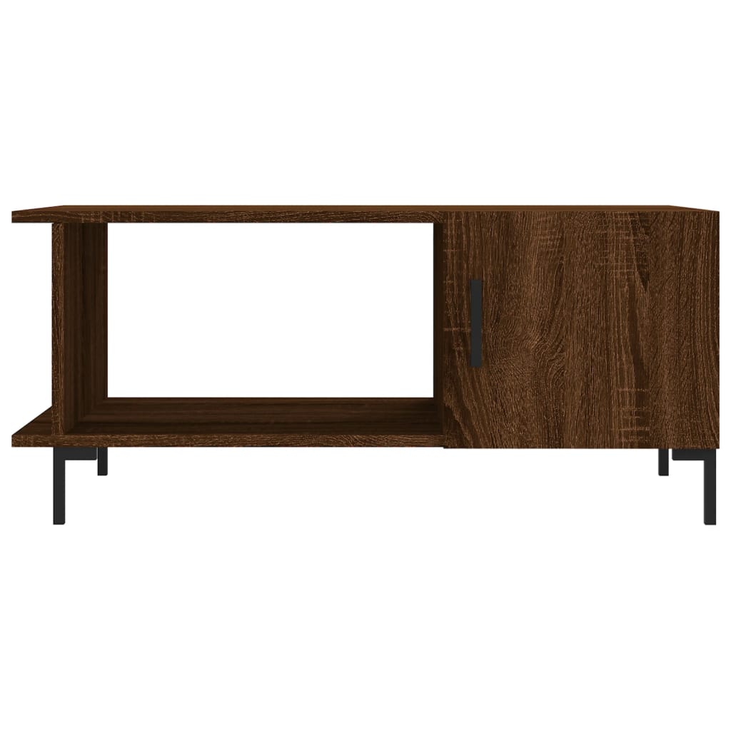vidaXL Măsuță de cafea, stejar maro, 90x50x40 cm, lemn prelucrat vidaXL Măsuță de cafea, stejar maro, 90x50x40 cm, lemn prelucrat