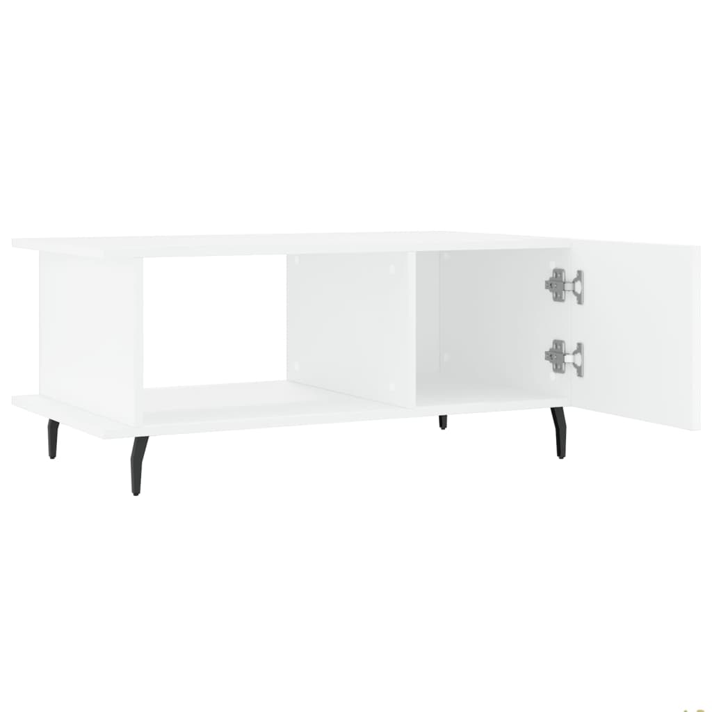 vidaXL Măsuță de cafea, alb, 90x50x40 cm, lemn prelucrat vidaXL Măsuță de cafea, alb, 90x50x40 cm, lemn prelucrat