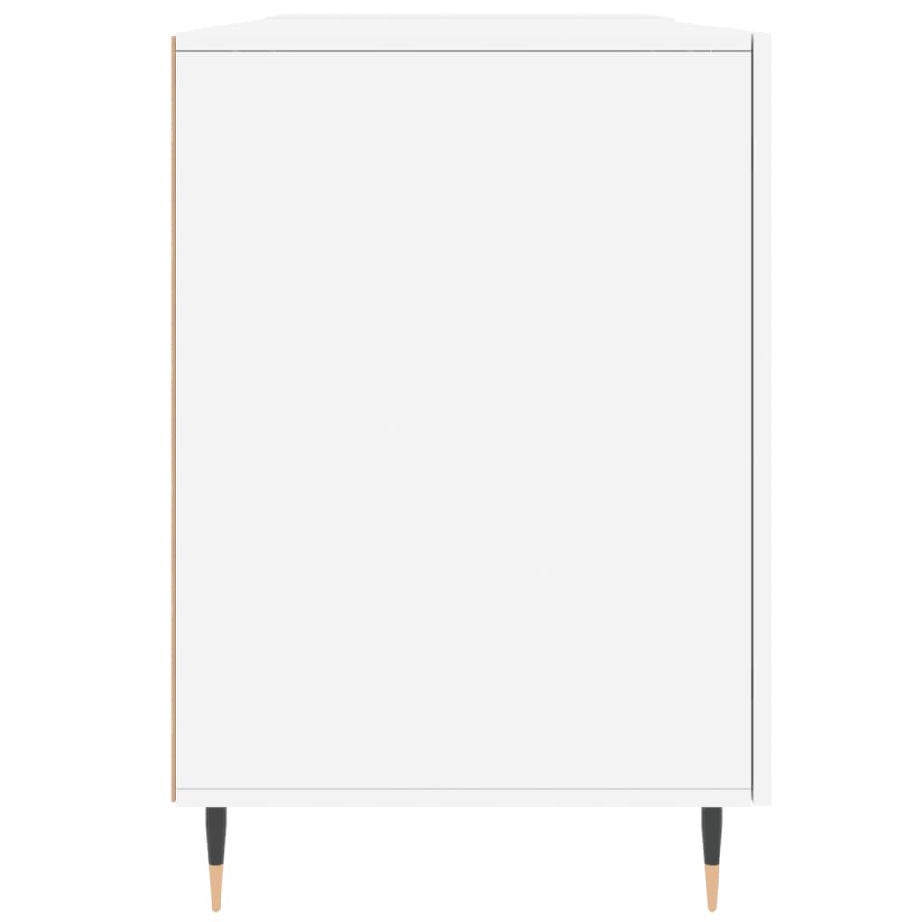 vidaXL Birou, alb, 140x50x75 cm, lemn compozit vidaXL Birou, alb, 140x50x75 cm, lemn compozit